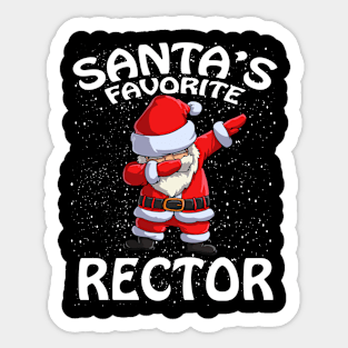 Santas Favorite Rector Christmas Sticker